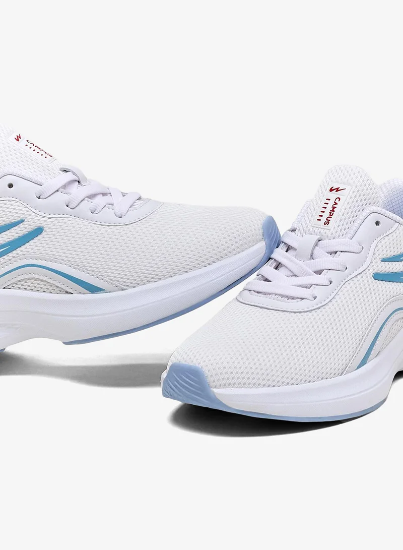 CAMPUS Wht/L.Sky Women’s Low Top Sneakers – Cool Urban Design with Memory Foam for All-Day Comfort for Women | Best Price UAE